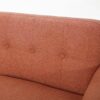 Mid Century Modern Loveseat Sofa With Button Tufted Backrest - Burnt Orange - Image 11