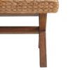 The Bench With Water Hyacinth Seat And Mahogany Base - Brown - Image 5
