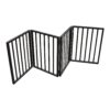 Pet Gate Dog Gate For Doorways, Stairs Or House Freestanding, Folding - Dark Brown - Image 8