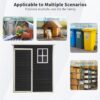 Outdoor Storage Shed Kit Perfect To Store Patio Furniture - Black - Image 5