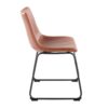 Duke - Industrial Side Chair (Set of 2) - Black / Cognac - Image 3