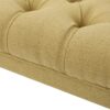 Hilton - Ottoman Bench With Button - Tufted Diamond Stitching - Yellow - Image 10