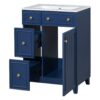 Bathroom Vanity Cabinet With Sink - Blue - Image 14