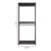 Monica - Farmhouse Industrial Wood Walk In Closet With 1 Shelf Frame - Gray - Image 3