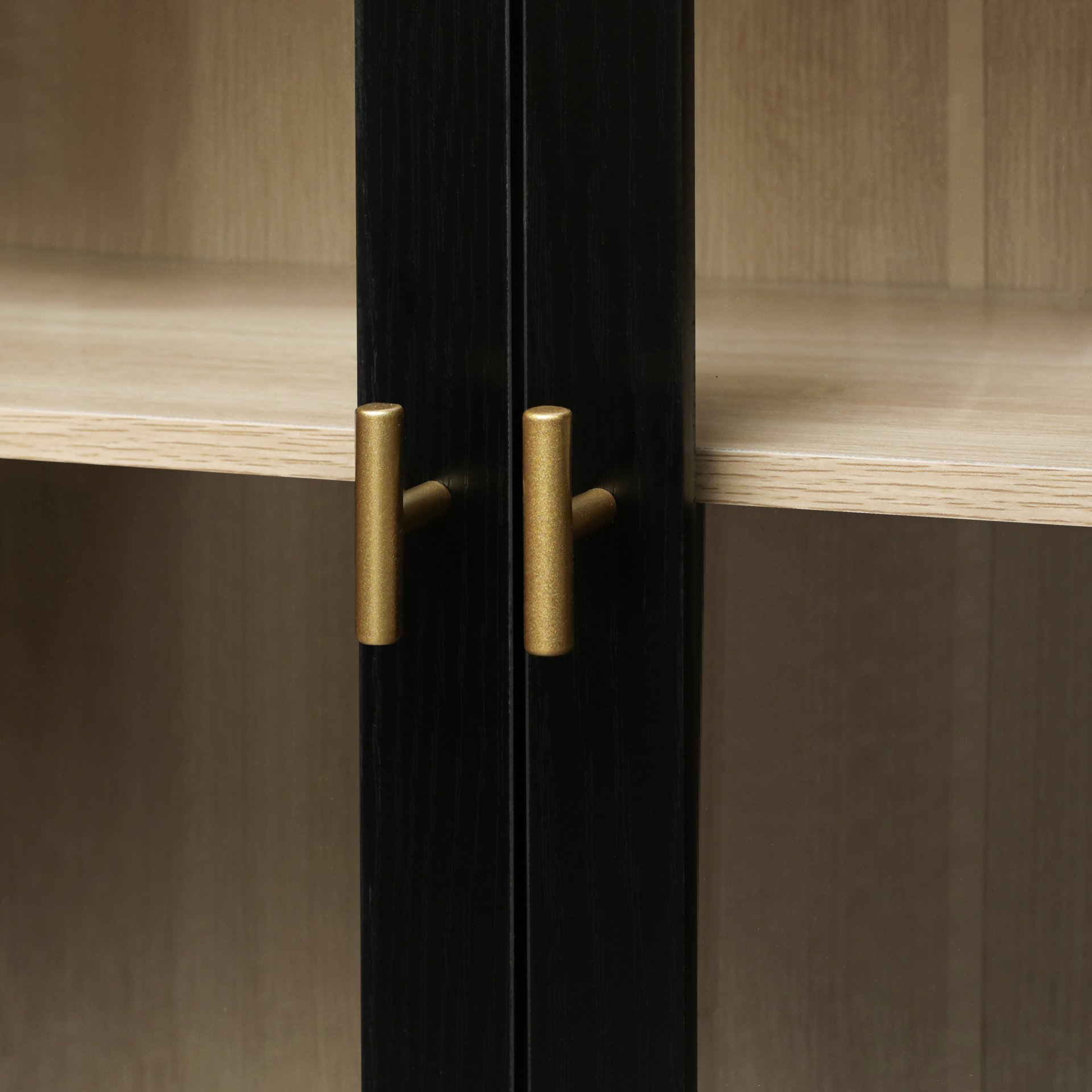 Storage Cabinet With Door For Living Room, Dining Room - Black - Image 16