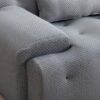 Large Size 2 Seater Sofa, Pure Foam Comfy Sofa Couch, Modern Lounge Sofa For Living Room, Apartment - Light Gray - Image 5