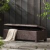 Santiago - Wicker Storage Bench - Brown Multi - Image 5