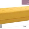 Contemporary Ottoman For Stylish Living - Yellow - Image 2