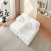 Modular Cloud Sectional Couch With L Shape Chaise - White - Image 14
