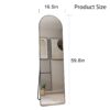 Arched Full Length Mirror With Frame For Bathroom Bedroom ing Store - Black - Image 3