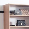 Devi - Wall Mounted Wood Closet System With Modular Units And Warm - Oak - Image 5