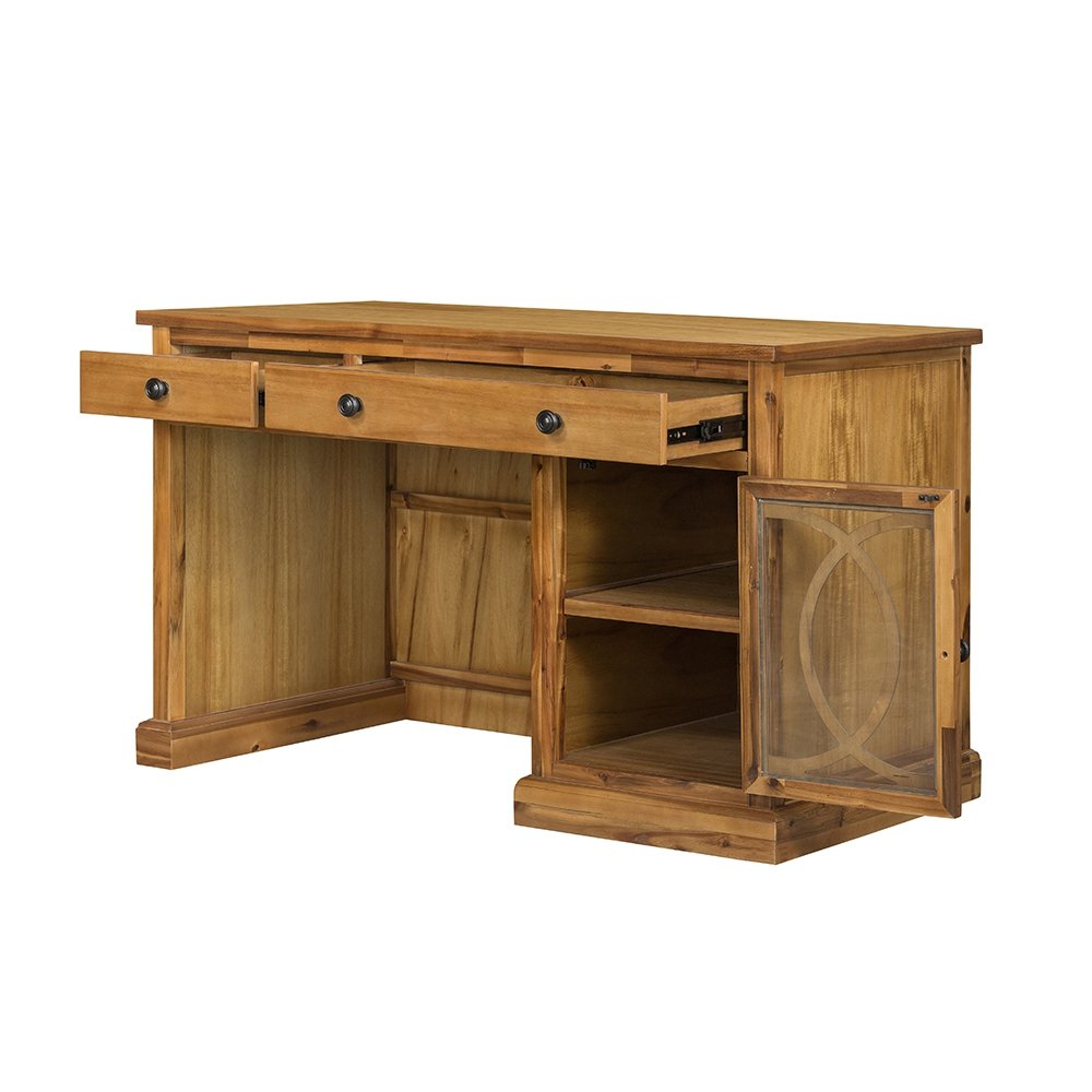 Desk Natural Wood - Brown - Image 3