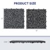 Interlocking Deck Tiles Plastic Waterproof Outdoor All Weather Anti-Slip Bathroom Shower Balcony Porch Strong Weight Capacity Upto 440 Lbs, Pebble Stone Pattern Pack Of 60 - Black - Image 21