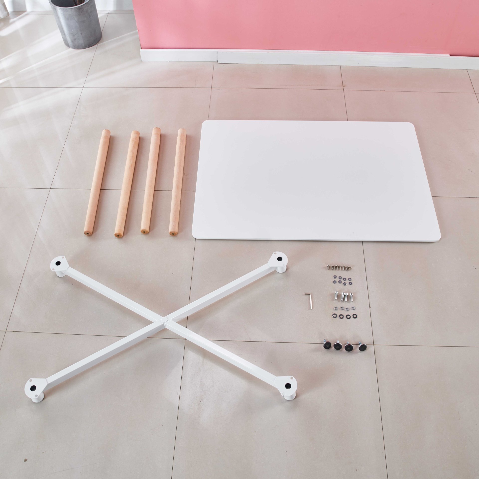 Table, Dining Table, Office Table, Coffee Table - White - Image 6