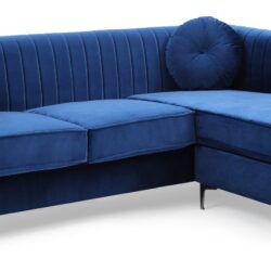 Delray - Sofa Chaise - Navy Blue