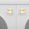 Modern TV Stand, TV Cabinet With 5 Metal Legs And Metal Handles, 2 Drawers And 2 Cabinets With Fluted Glass Doors For Living Room, Up To 80" - White - Image 13