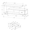TV Stand, Console, Media Entertainment Center, Storage Cabinet, Contemporary & Modern - Espresso - Image 5