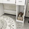 40.95" Newly Designed Smart Mirror Dressing Table With Drawers And Storage Cabinet, Dressing Table With Dressing Pad For Bedroom, Dressing Room - White - Image 6