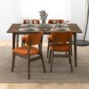 Carlos - Solid Back Side Chair (Set of 2) - Brown / Burnt Orange - Image 9