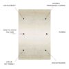 Macau - 28" X 43" Non - Slip Accent Rug - Beige - Image 4