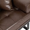 Contemporary Oversized Loveseat Upholstery And Accent Pillows - Dark Brown - Image 11