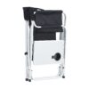Padded Folding Outdoor Chair With Side Table And Storage Pockets, Lightweight Oversized Directors Chair For Indoor, Outdoor Camping, Picnics And Fishing - Black / Gray - Image 7