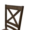 Farmhouse Style Indoor Wood Dining Set With 6 Chairs And Dining Table - Brown - Image 19