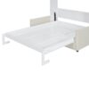 Full Size Murphy Wall Bed With Cushion - White - Image 4