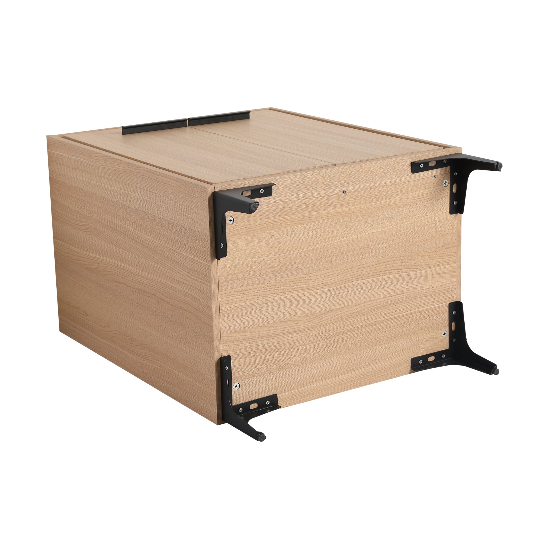 Modern Bathroom Vanity Cabinet With Soft Closing Doors - Oak - Image 12