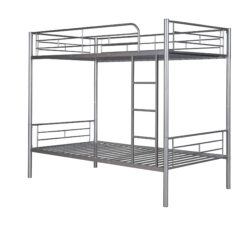 Twin Over Twin Bunk Bed - Silver