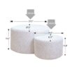 Upholstered Nesting Coffee Tables, Side Table, Footrest, Ottoman & Seat For Living Room Bedroom Entryway Office (Set of 2) - Beige - Image 3