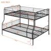 Full Long Over Queen Bunk Bed - Black - Image 11