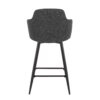 Boyne - Industrial Fixed Height Counter Stool With Square Footrest (Set of 2) - Black / Dark Gray - Image 5