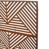 Rusty Outdoor & Indoor Freestanding Metal Privacy Screen, Decorative Privacy Fence Panels For Deck, Balcony, Patio - Rust Red - Image 7