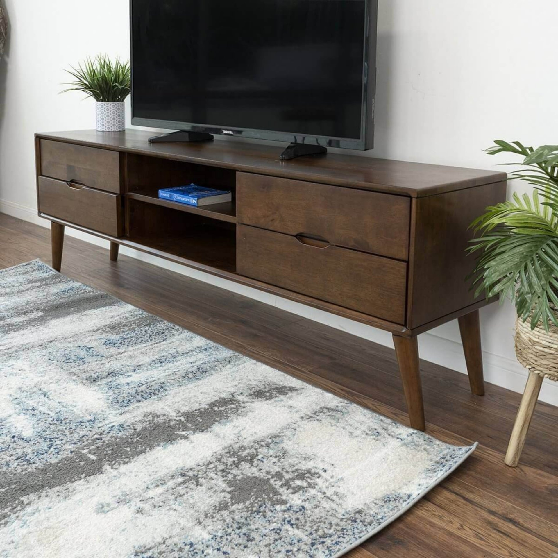 Adrian - TV Stand - Walnut Brown - Image 11