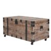 Trunk Table And Side Table With Large Storage Dress Up Your Liviing Room (Set of 3) - Antique Gray - Image 10