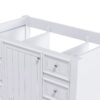 36" Bathroom Vanity With 1 Cabinet And 3 Drawers 1, Storage Solution - White - Image 9