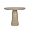 Round Dining Table With Pedestal Base - Cream - Image 3