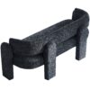 Boucle Upholstery Modern Sofa For Living Room - Dark Gray - Image 10