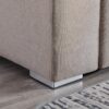 Nolan - Linen Fabric Sofa And Loveseat Living Room With Pillows And Interchangeable Legs (Set of 2) - Beige - Image 7
