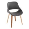 Fabrico - Mid-Century Modern Dining Chair (Set of 2) - Zebra / Gray - Image 2