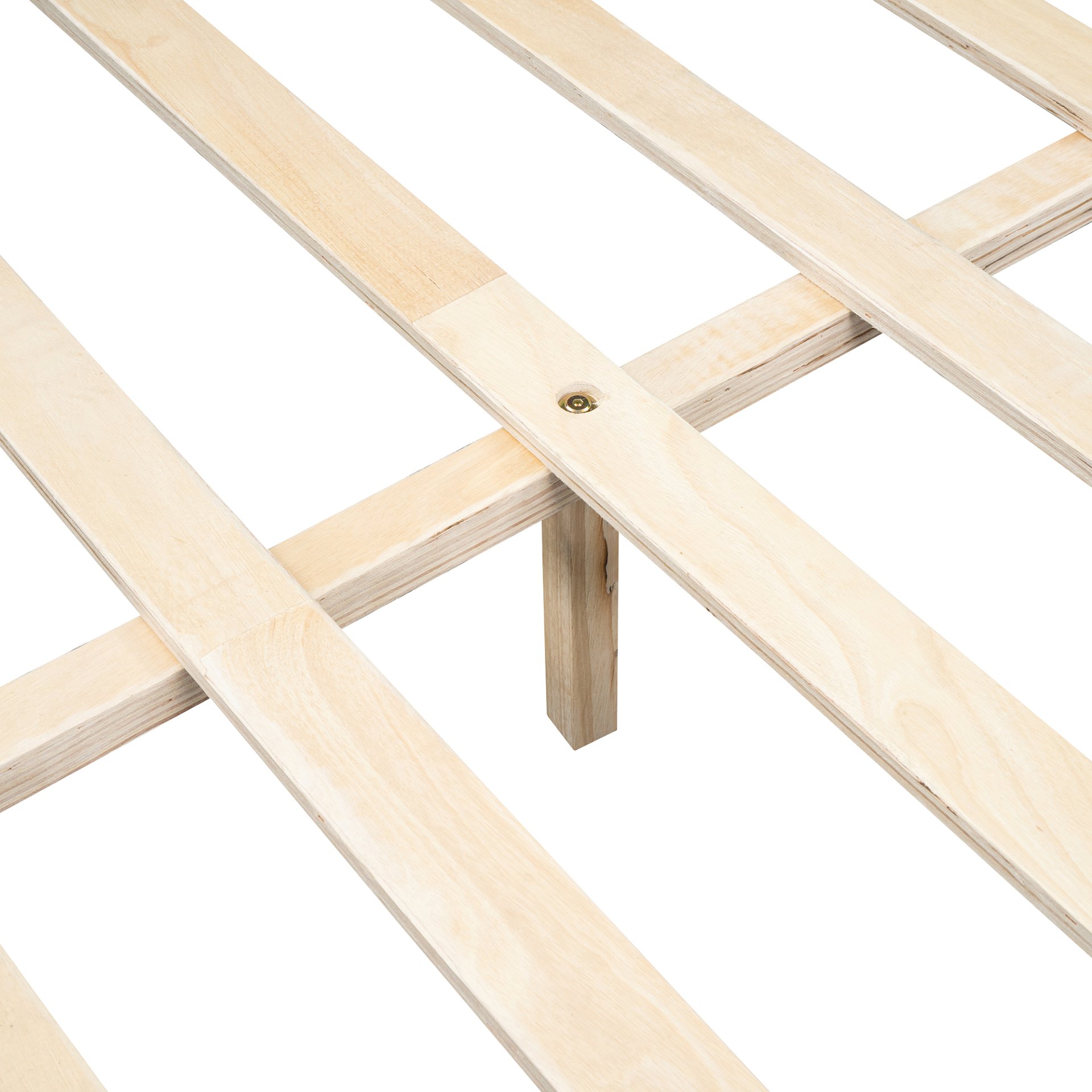 Full Size Upholstered Platform Bed With Strips - Black - Image 11