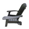 Outdoor Or Indoor Wood Adirondack Chair With An Hole To Hold Umbrella, On The Arm - Black - Image 5