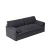 Queen Pull Out Sofa Bed, 3 In 1 Convertible Sleeper Sofa With Side Storage Multifunctional Velvet Loveseat Bed For Living Room - Gray - Image 11
