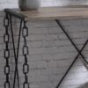 Jodie - Console Table - Rustic Oak / Antique Black - Image 5