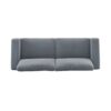 Modern Square Arm Sofa With Soft Velvet Upholstery, Deep Cushions, Sturdy Legs - Gray - Image 9