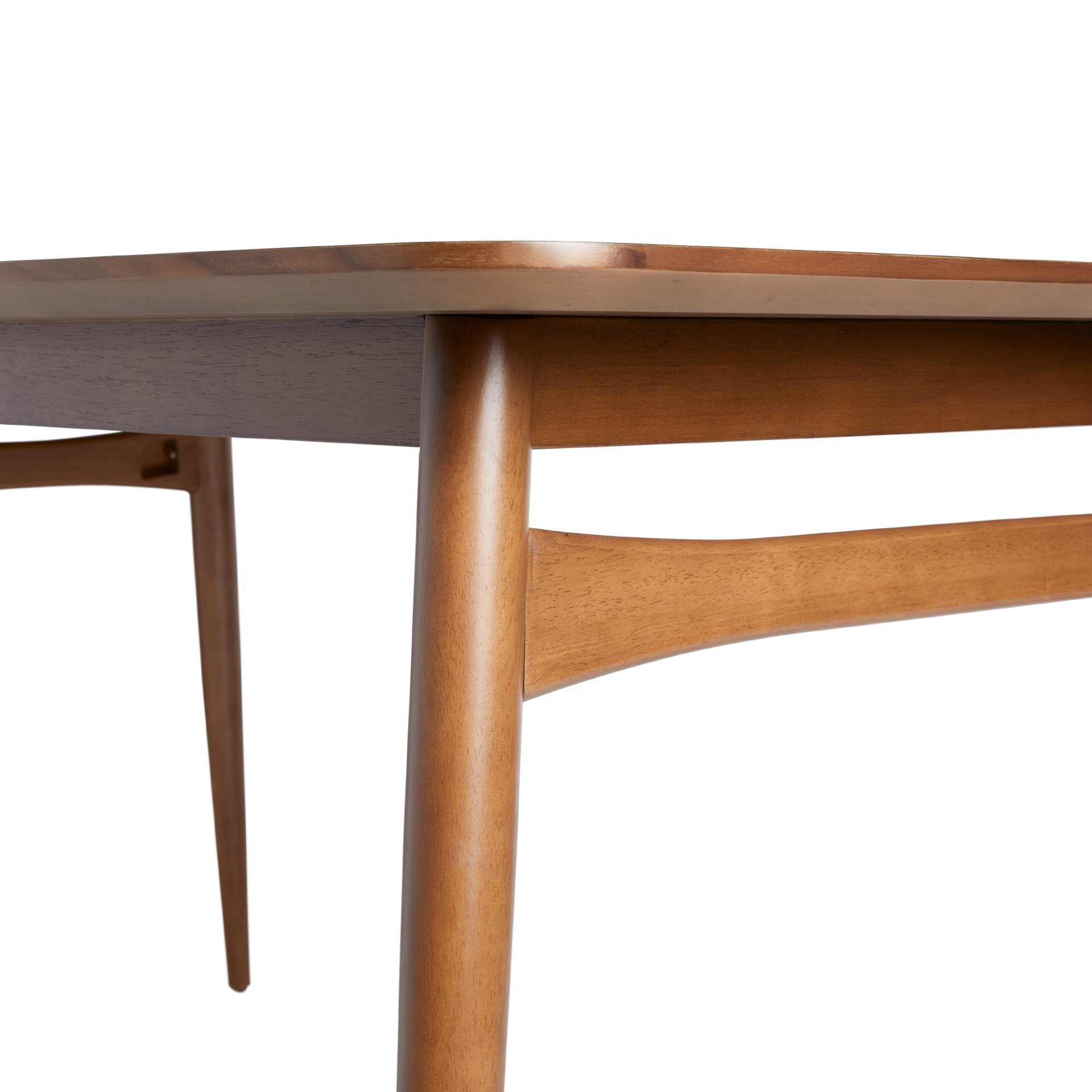 Mid-Century Modern Wood Tapered Legs Dining Table - Walnut - Image 5