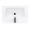Modern Freestanding Bathroom Vanity With Ceramic Sink, Hot And Cold Faucet, 2 Door Cabinet & Open Iron Shelf, Magnesium Oxide And Iron Frame - Natural - Image 15