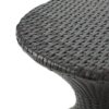 Highest Quality Wicker Hourglass Shaped Side Table - Brown Multi - Image 7