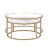 Shanish - Engineered Stone Top Nesting Table Set - Gold - Image 2